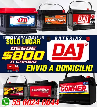 Baterías para auto Mexico