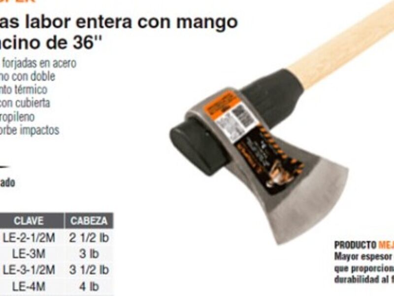 Hacha Labor Entera Mango Encino Mexico