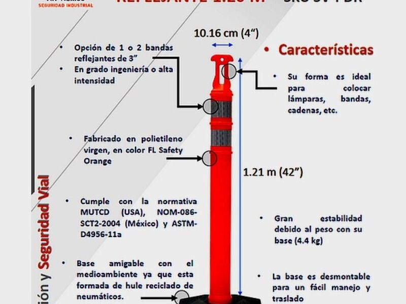 Poste delimitador CDMX