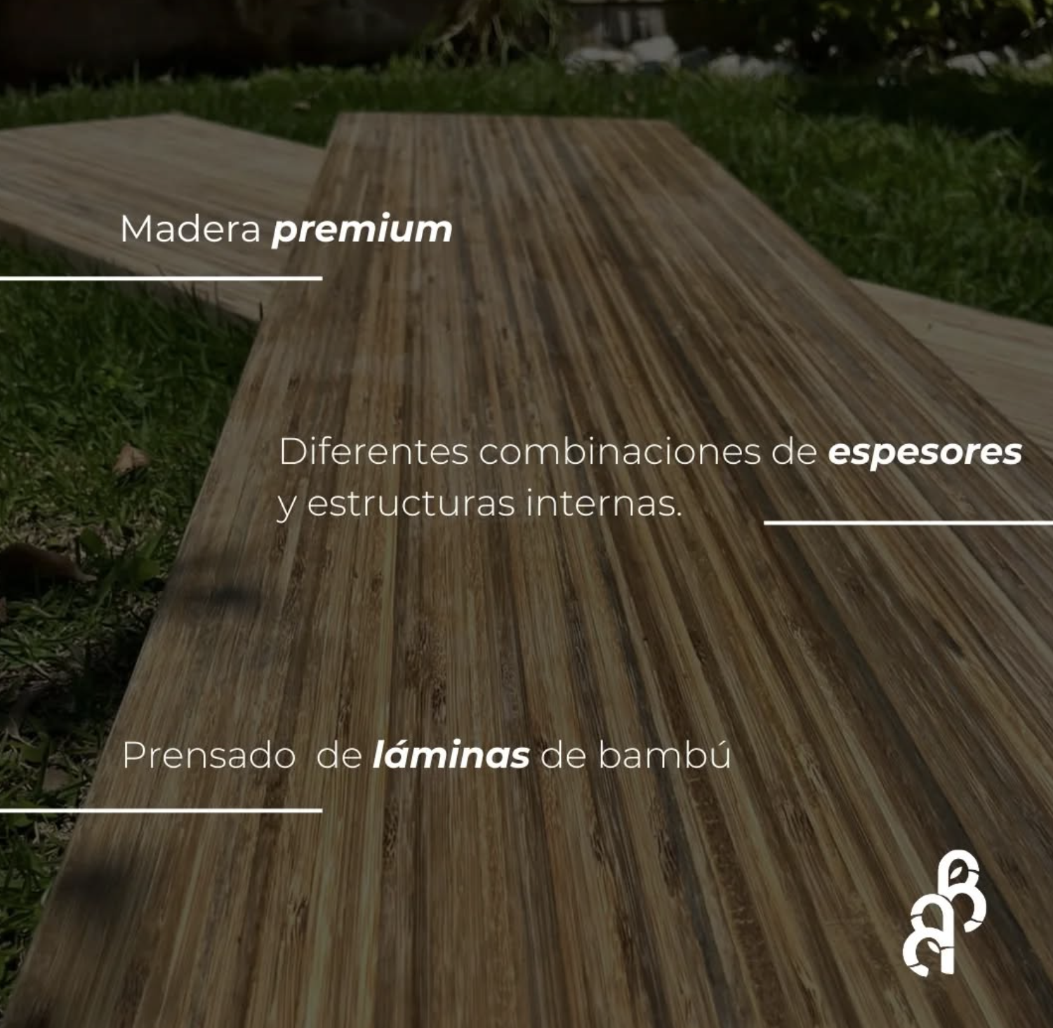 Tableros de madera sólida de Bambú México