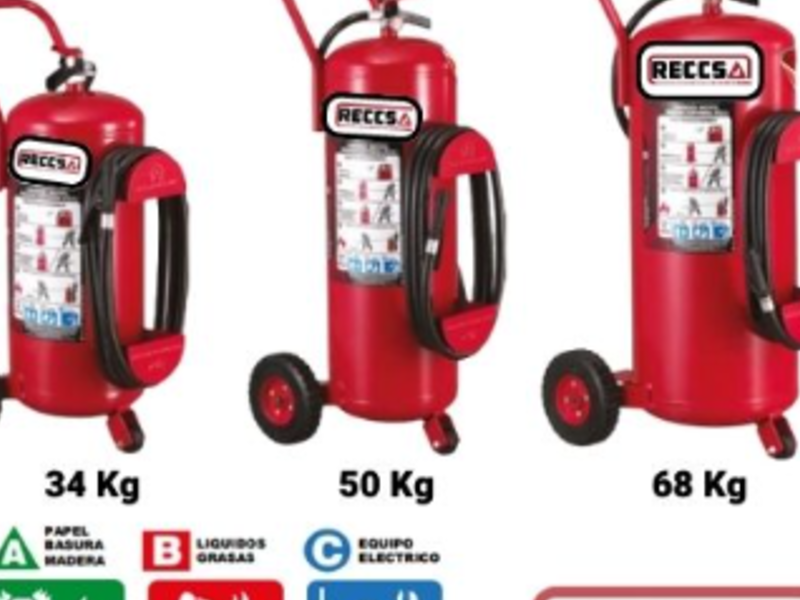 Extintores Móviles PQS (tipo ABC) México