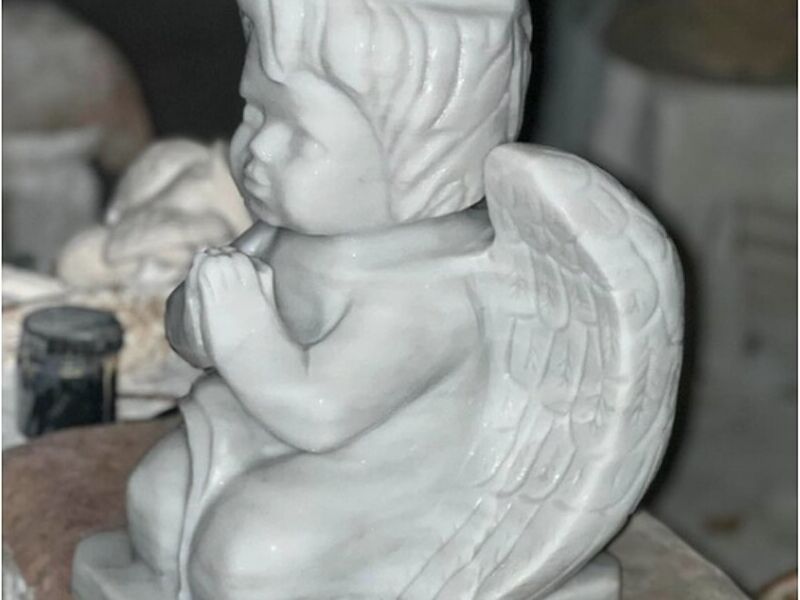Adorno ángel cerámica Tecali de Herrera