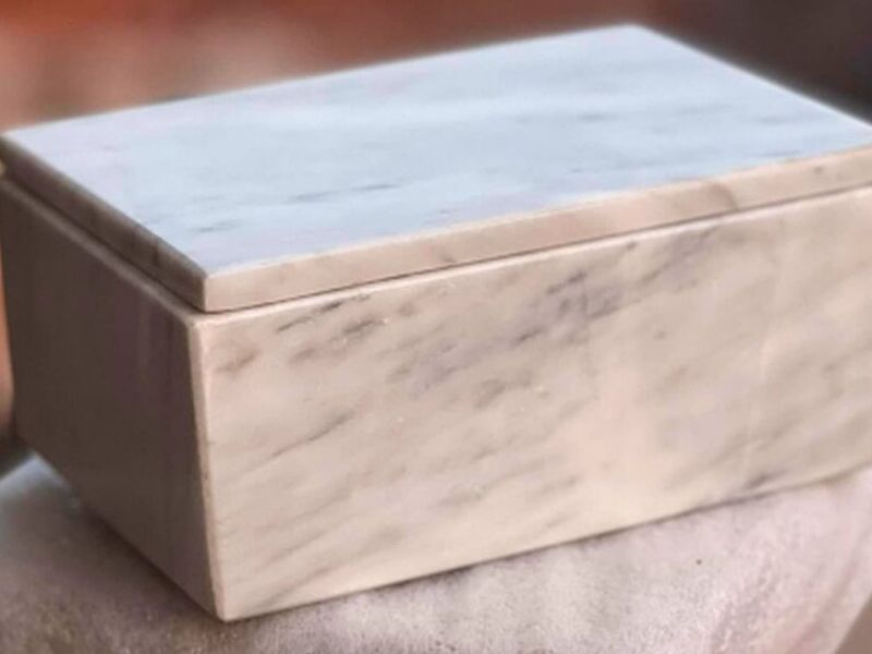 Caja decorativa mármol Tecali de Herrera