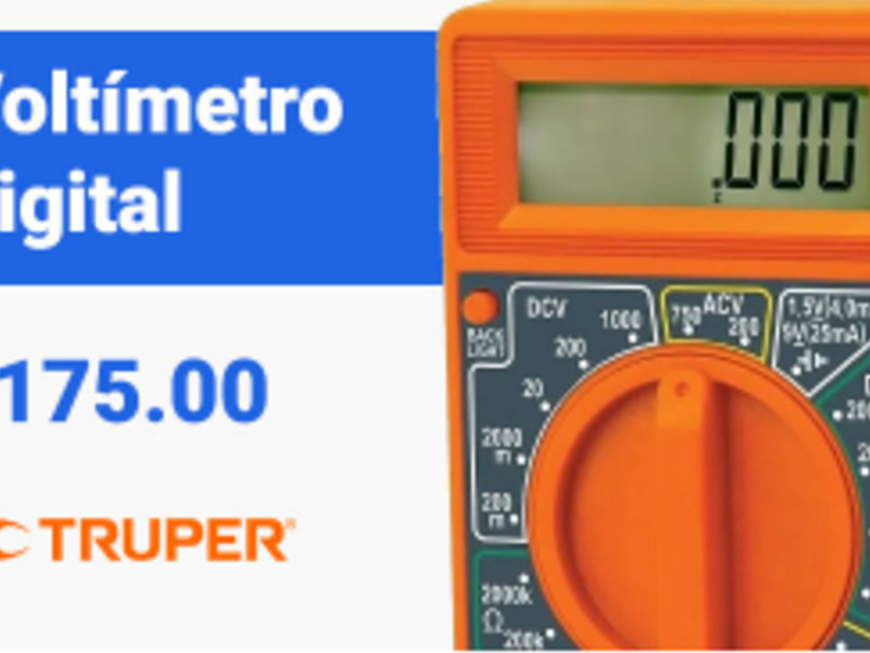 Voltímetros digitales México