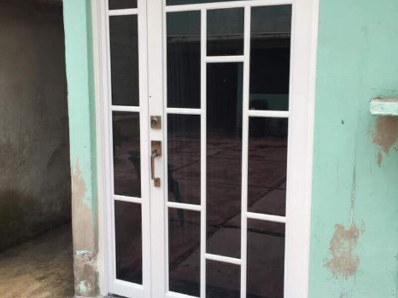 Puerta pesada para entrada Valle de Chalco