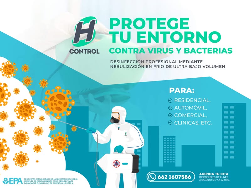desinfección de entornos contra virus Mexico