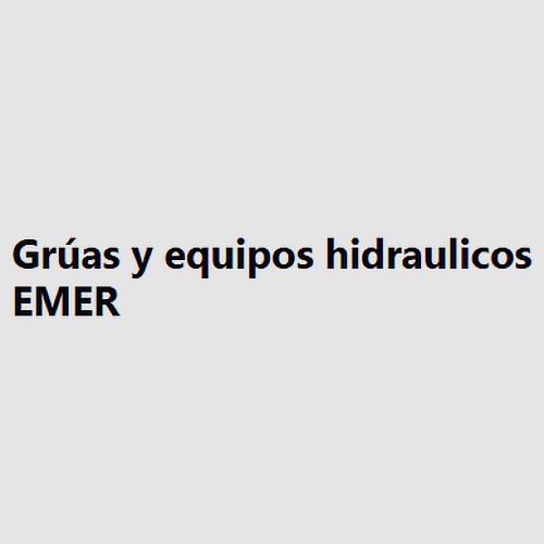 Grúas y equipos hidraulicos EMER