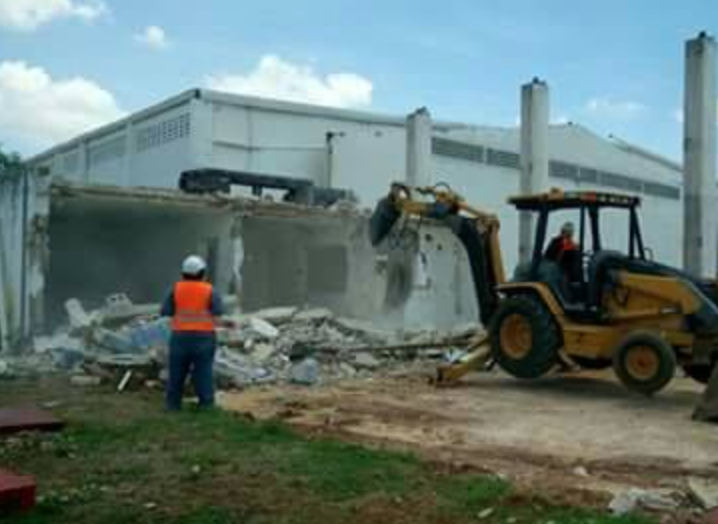 Demolición de casa Méxcio 