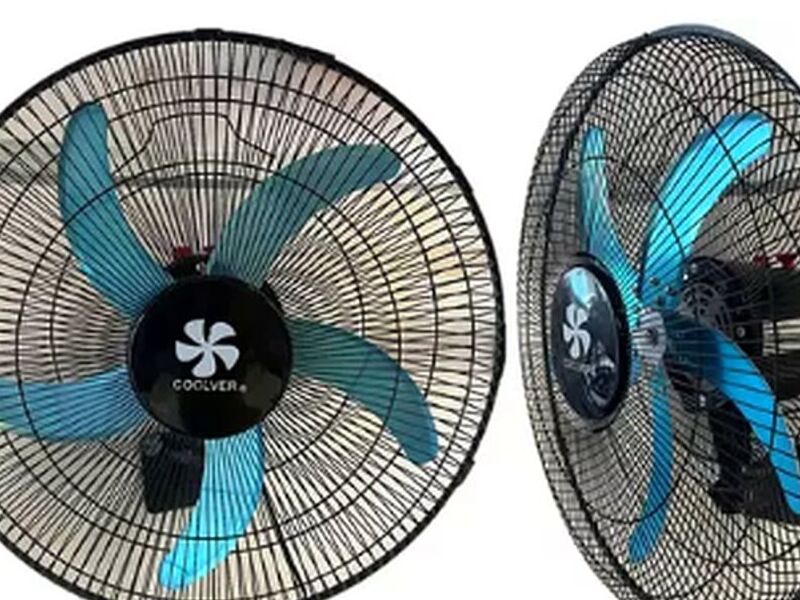 Ventilador pared celeste metal México
