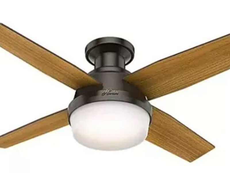 Ventilador techo luz café México