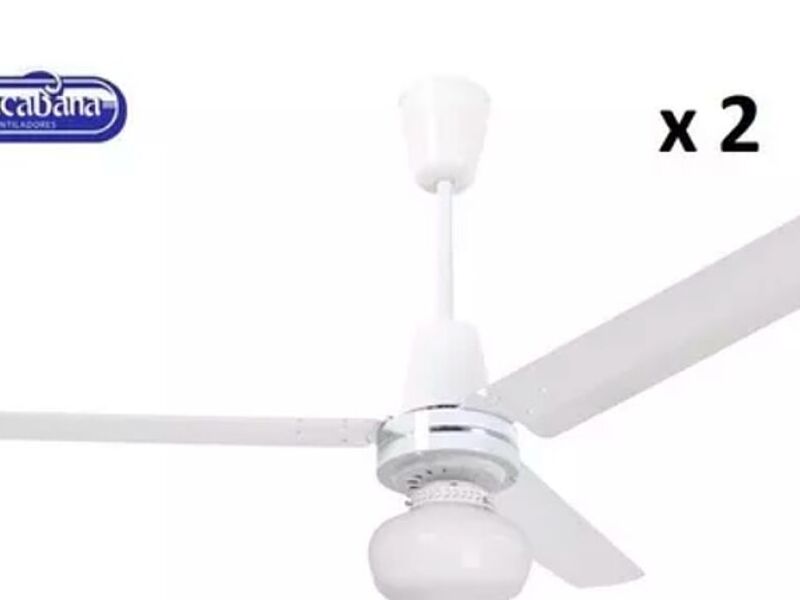 Ventilador techo blanco metálico México