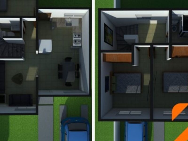 Construccion vivienda modelo Cedro Mexico