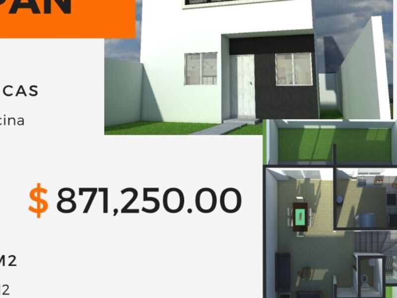 Construccion vivienda modelo Tulipan Mexico
