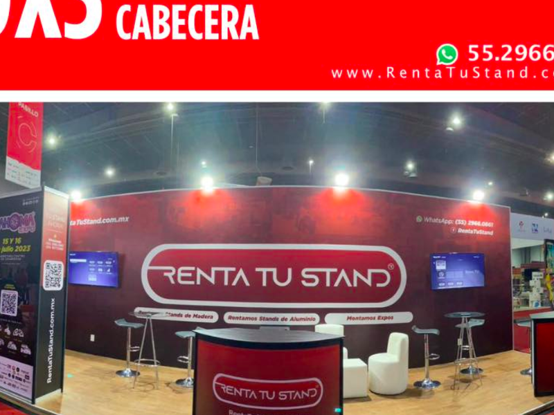 Stands Cabecera 9x3 Renta México