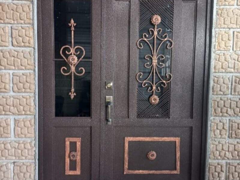 Puerta principal en herrería México