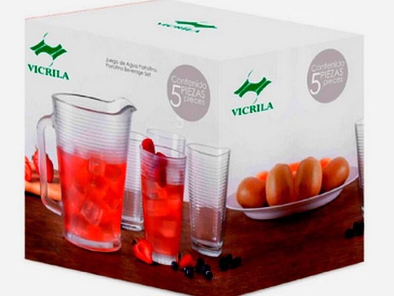 Juego jarra - vasos 5 pzas GUADALAJARA