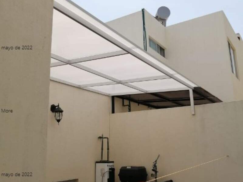 Techumbre en lámina de policarbonato México
