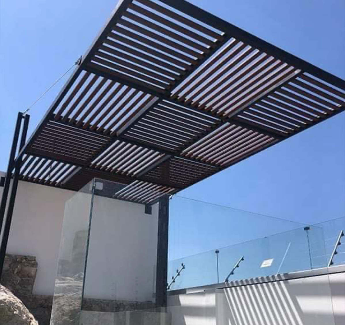 Pérgola metálica México 