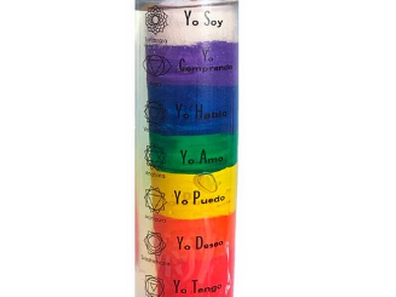 Veladora gel 7 chakras México