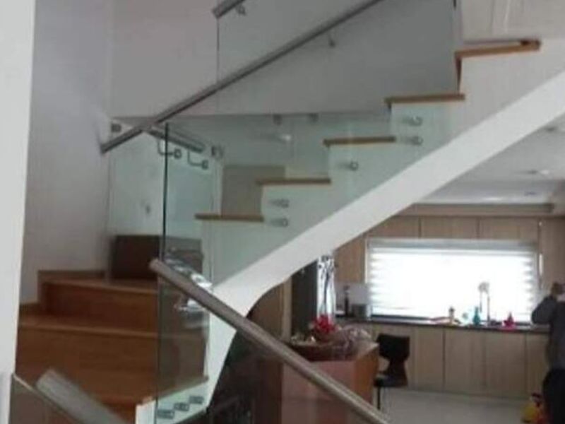 Barandal aluminio con vidrio Tultepec	