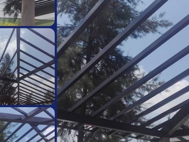 Construcción cubierta terraza metálica Colima