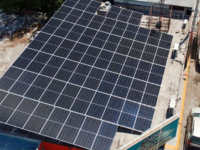 Instalación panel solar industrial Monterrey 