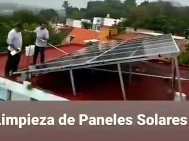 Limpieza paneles solares México