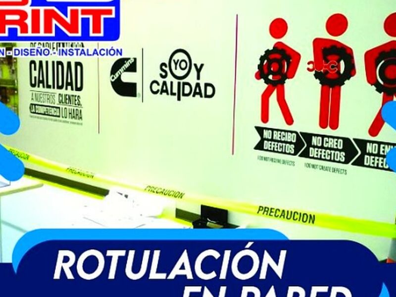 Rotulacion pared Cd Juarez