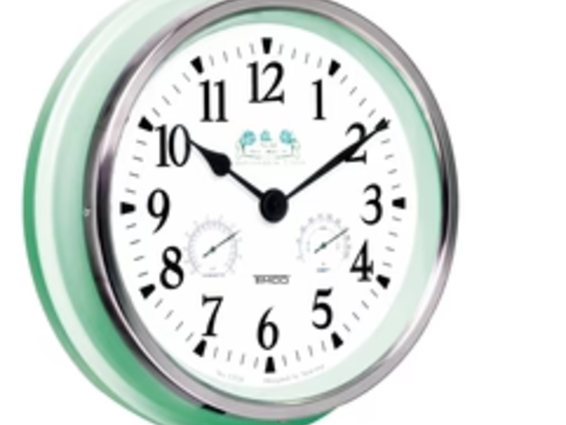 Reloj metal celeste CDMX
