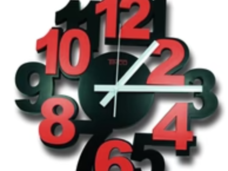 Reloj numeros 3D CDMX
