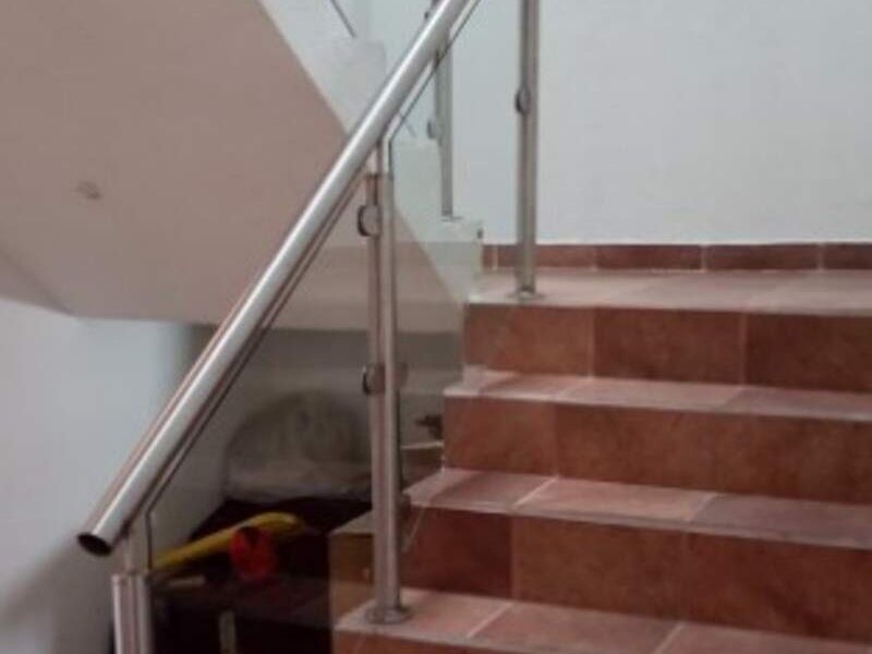 Barandal aluminio y vidrio Ixtlahuaca