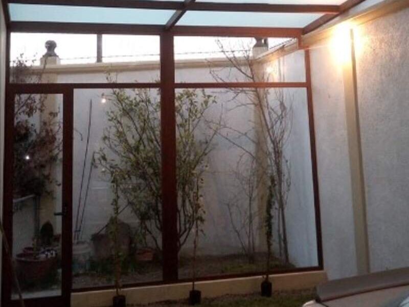 Pergola aluminio y policarbonato México