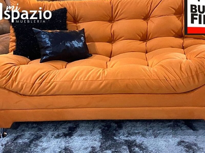 SOFA CAMA ANARANJADO CDMX