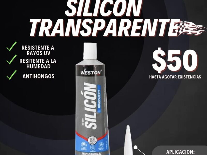 silicón transparente Weston México