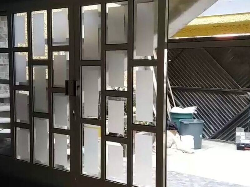 Ventana diseño aluminio blanco Iztapalapa