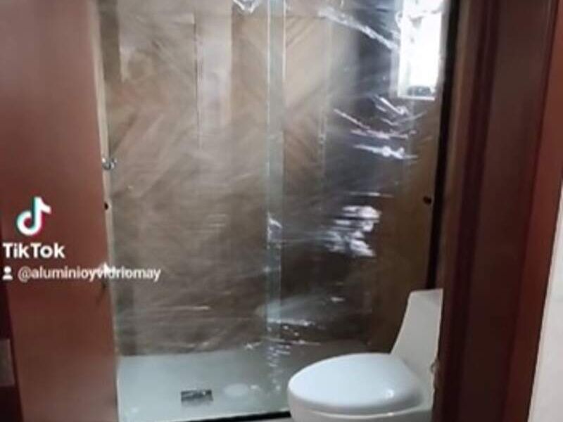 Cancel baño cristal templado CDMX