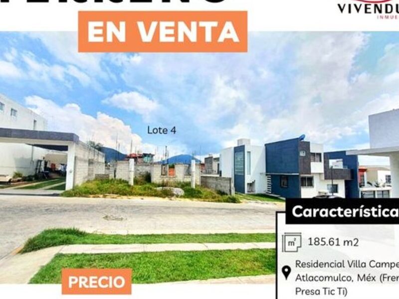 Venta terreno Atlacomulco
