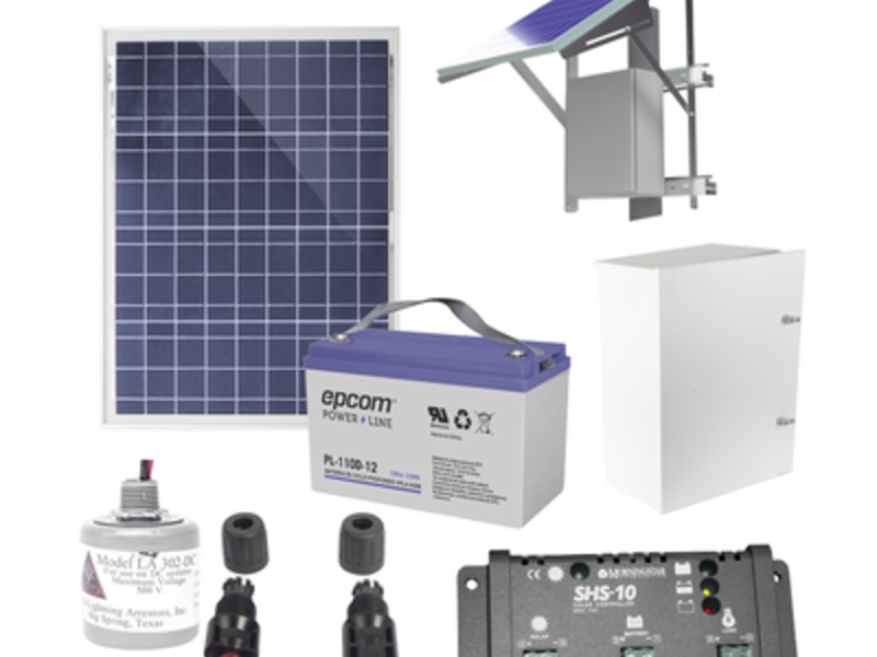 Kit Solar 12 Vcc bateria AGM México