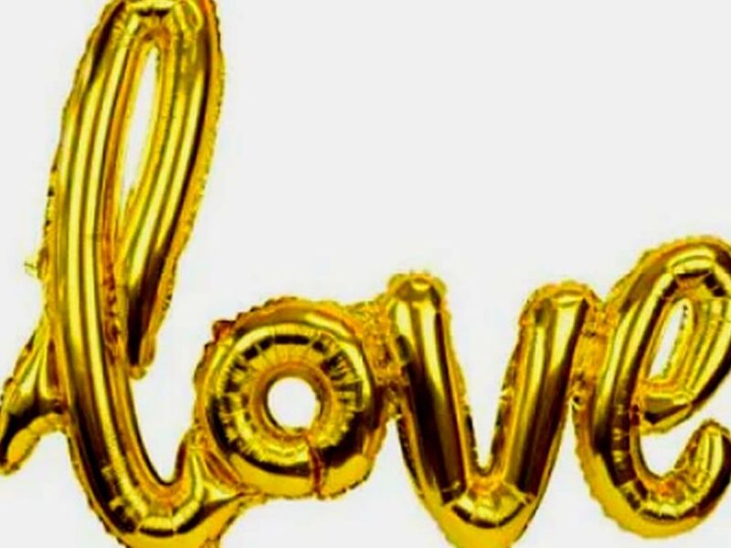Globo Dorado Love Mexico