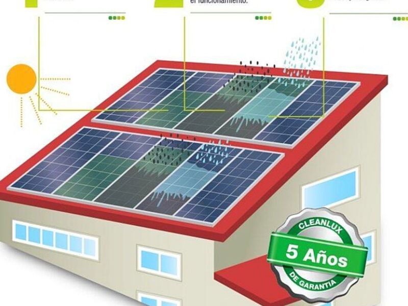 Limpieza panel solar México