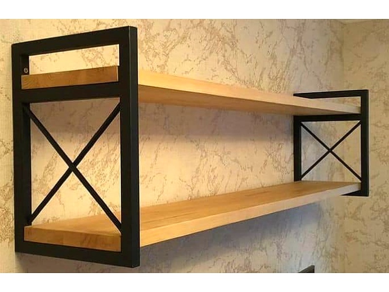 Repisa Flotante De Madera Metal México