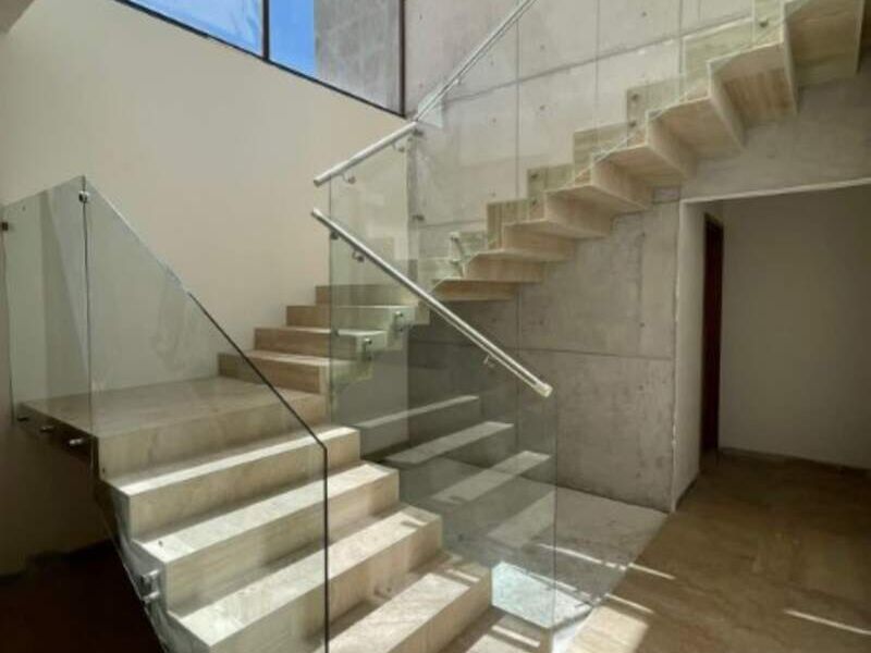 Barandal de cristal templado Metepec