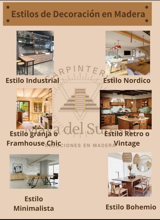 Estilos de decoración de madera