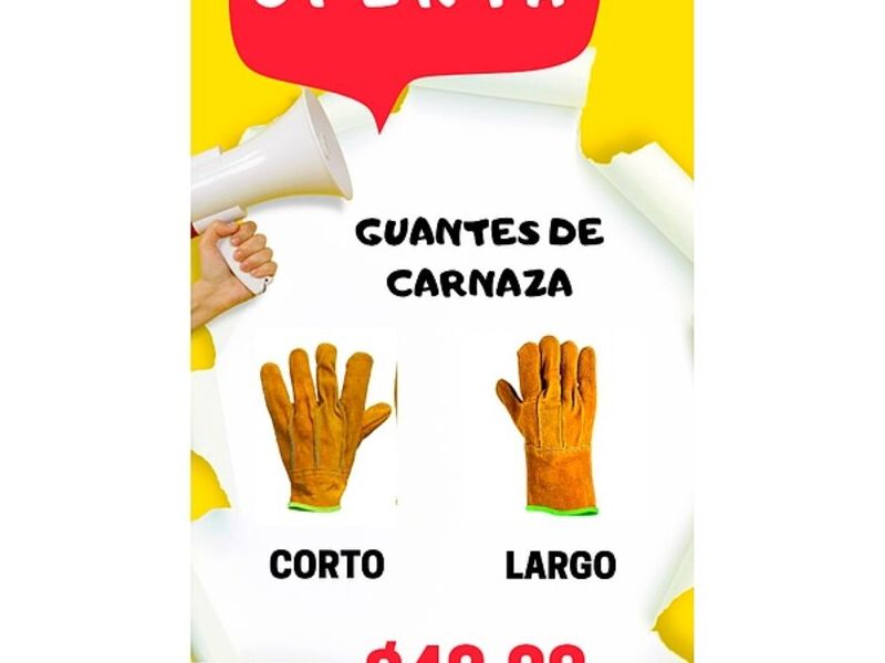Guantes Carnaza