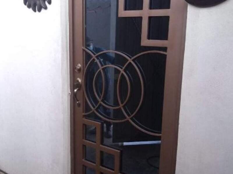 Puerta aluminio con diseño Texcoco