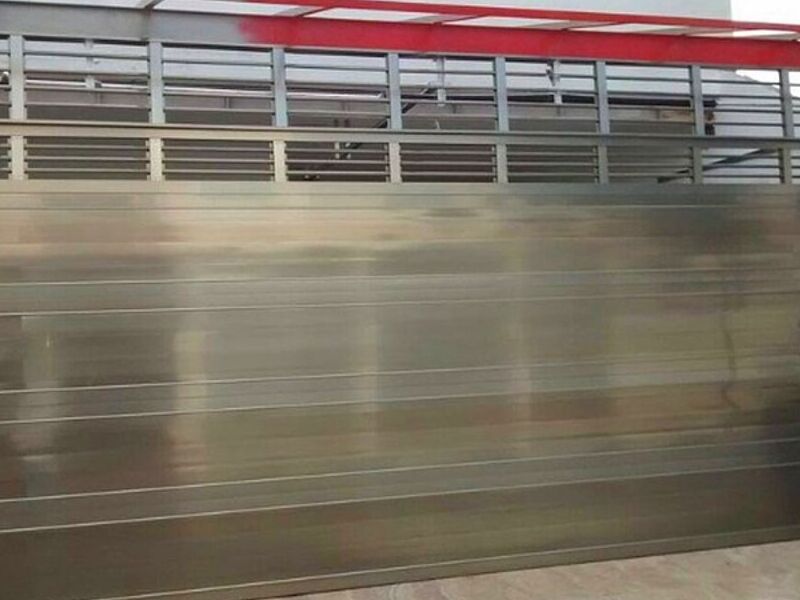 Porton aluminio cristal Veracruz 