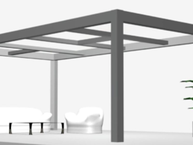 PÉRGOLA ACERO MEXICO