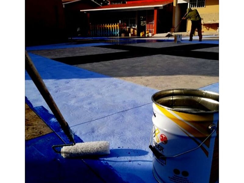 Concreto estampado color Sky México