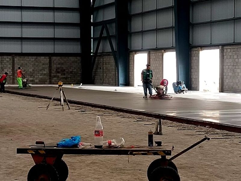 Colado Piso Concreto Bodega Industrial México