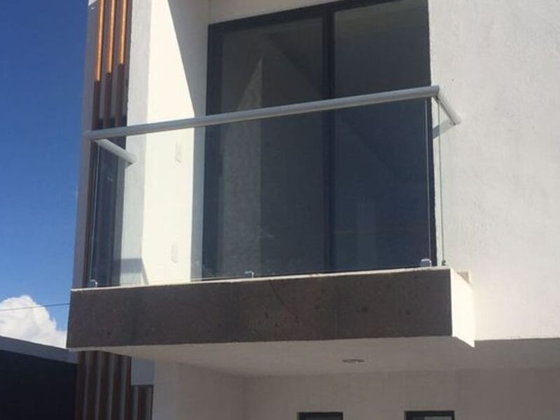 Barandal aluminio cristal templado México